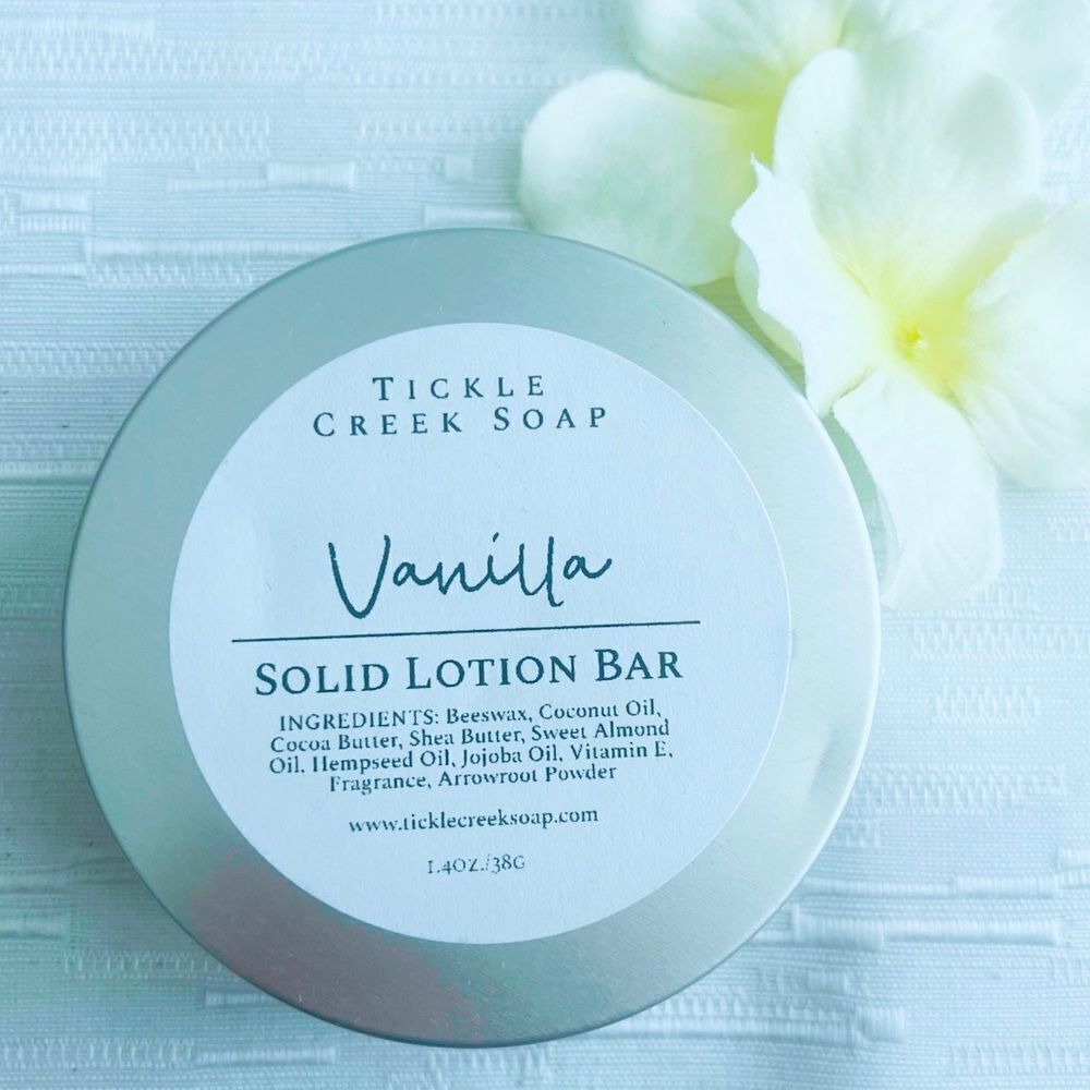 Organic Solid Lotion Bars-Vanilla - Picture 1 of 2